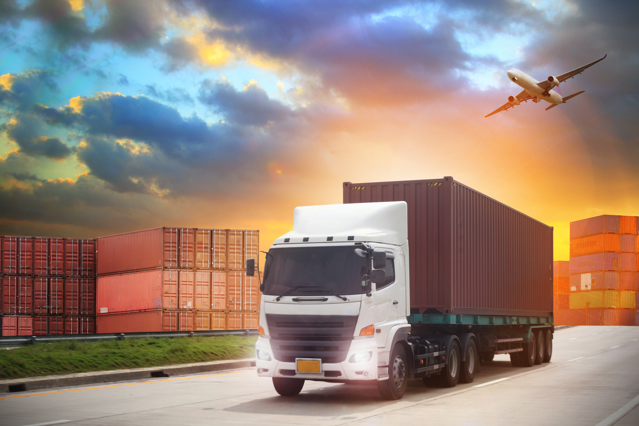 transportation logistics concept