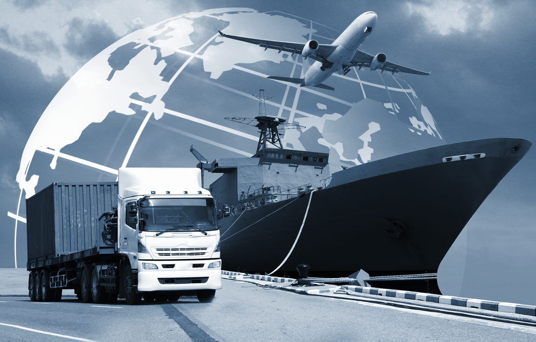 world logistics container truck
